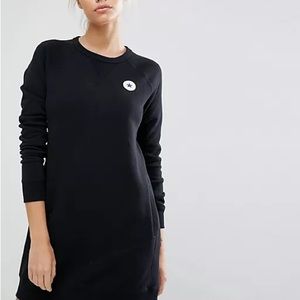 rare converse sweatshirt dress